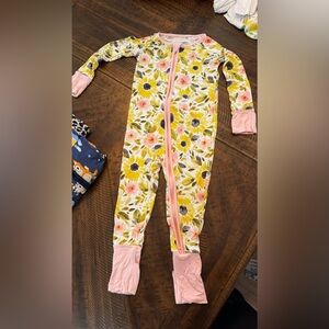 Autumn sunflowers little sleepies 12-18 zippy